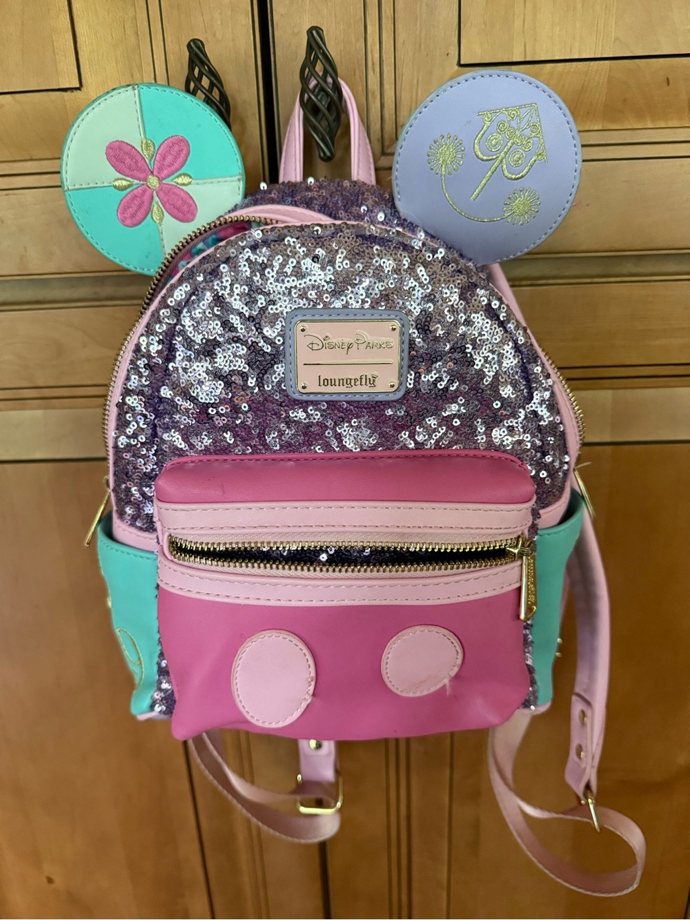 Loungefly Pink, Lavender & Mint Sequin Kids Backpack
